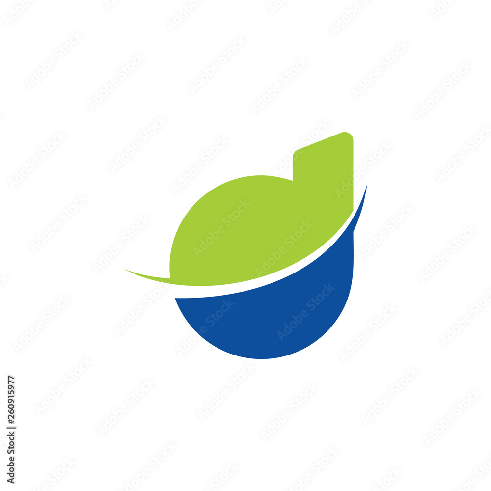 letter d simple slice design cute logo vector letter d simple slice design cute logo vector