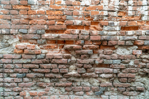 Texture of the old brick wall