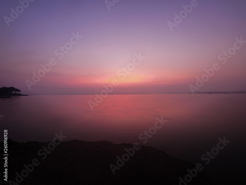 Watch the sunrise at the reservoir.