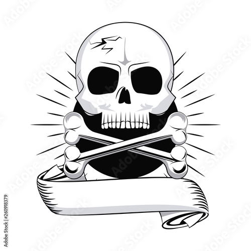 Tattoo studio old school black and white