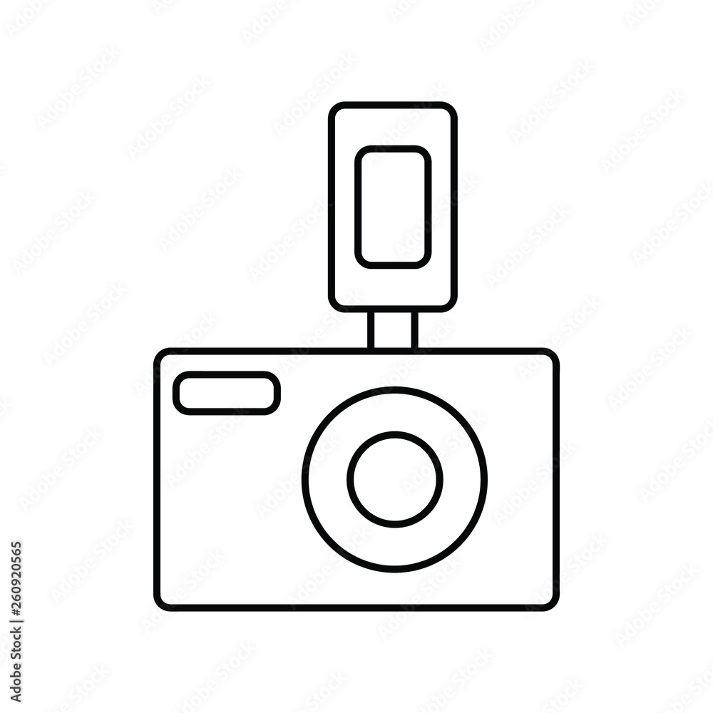 Сamera media photo digital. Digital camera outline vector icon. Сamera media photo digital. Digital camera outline vector icon.