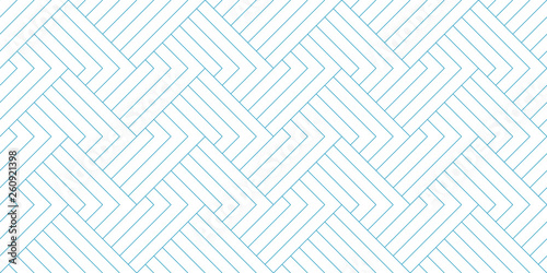Abstract geometric line pattern seamless blue diagonal line on white background. Summer vector design.