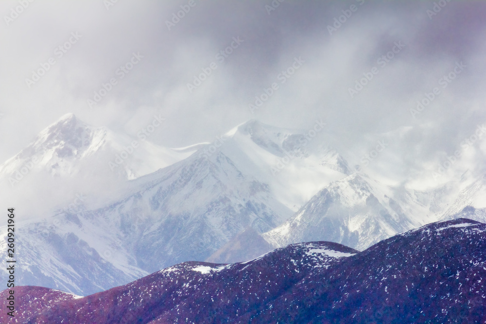 Obraz premium landscape of mountain on Qinghai Plateau,China. 