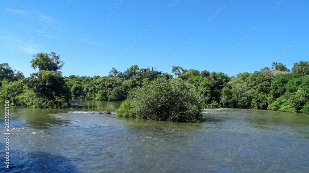 Iguazu waterfalls. One of the nature miracles in Argentina and Brasil Iguazu waterfalls. One of the nature miracles in Argentina and Brasil