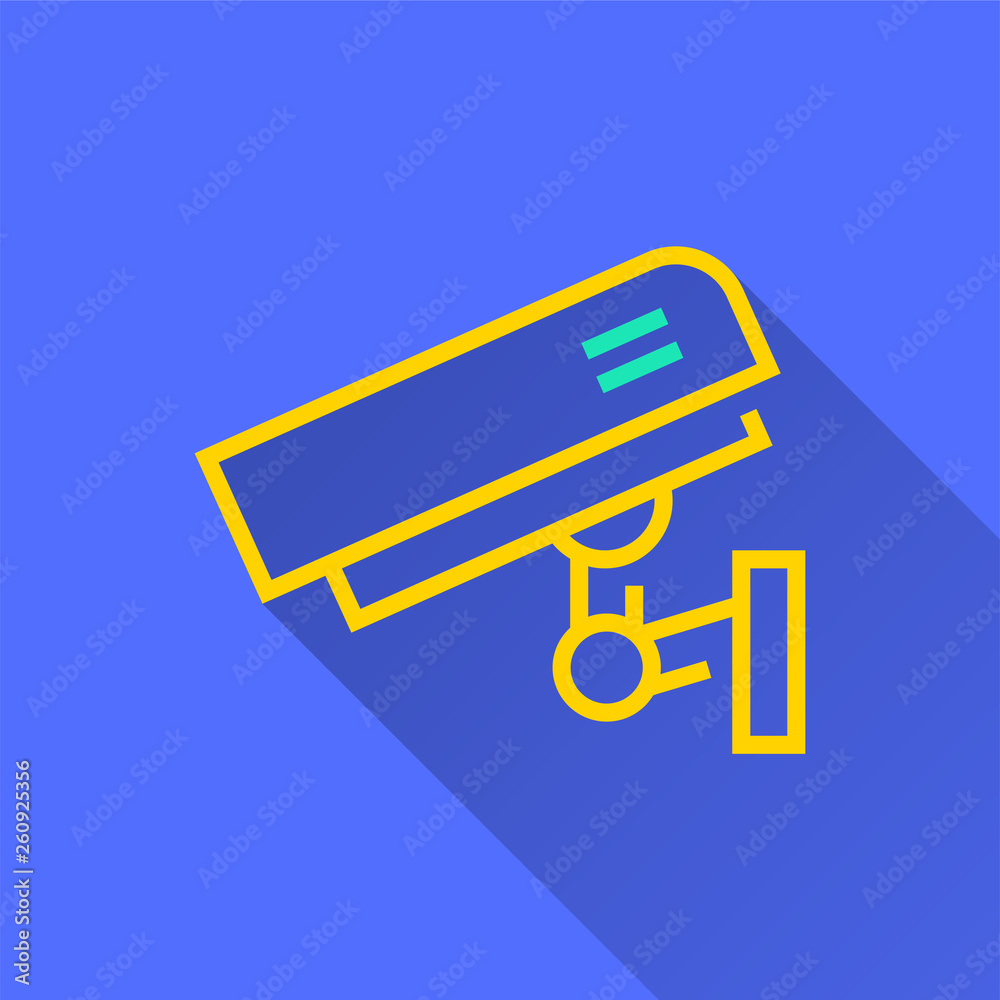 Security camera - vector icon for graphic and web design.