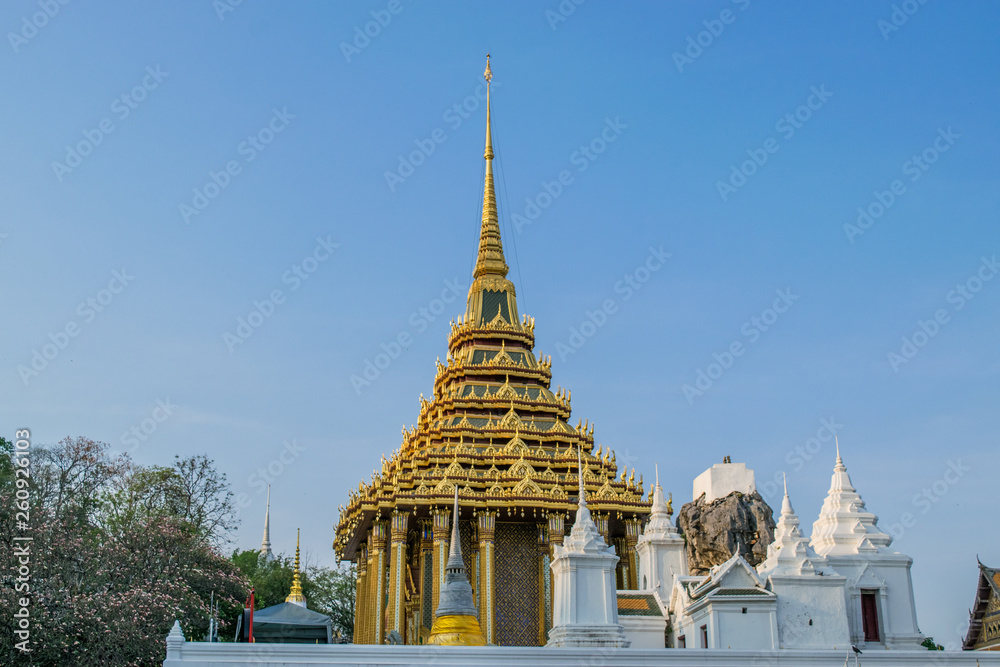 Fototapeta premium Wat Phra Phutthabat. Famous ancient buddhist temple located in Thailand