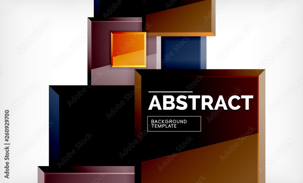 Square abstract background, glossy geometric design Square abstract background, glossy geometric design