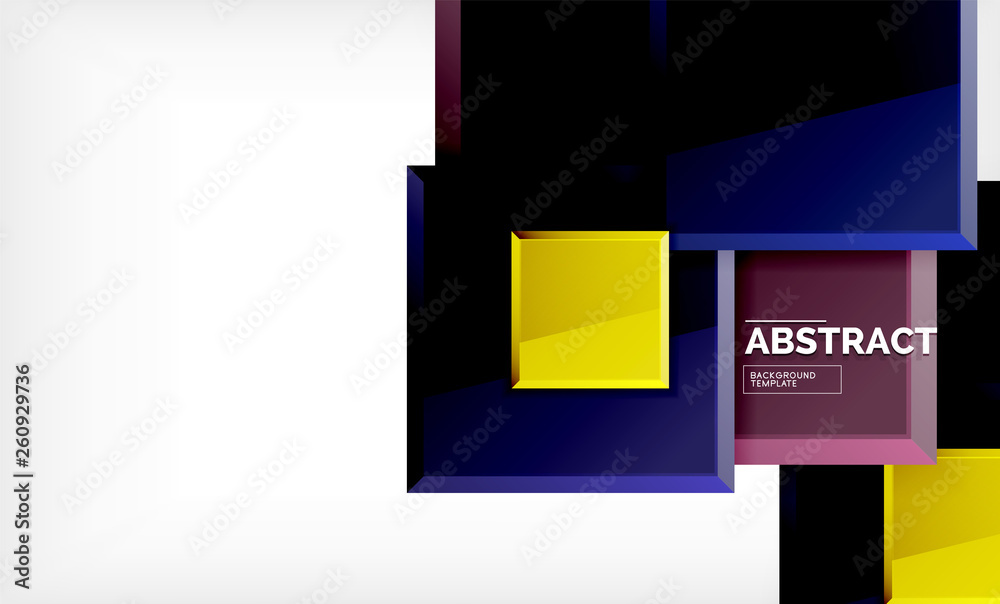 Geometric abstract background, modern square design Geometric abstract background, modern square design