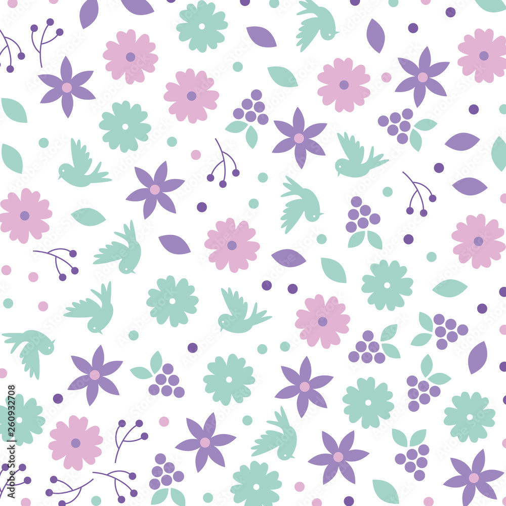 beautiful flowers with leafs decorative pattern beautiful flowers with leafs decorative pattern