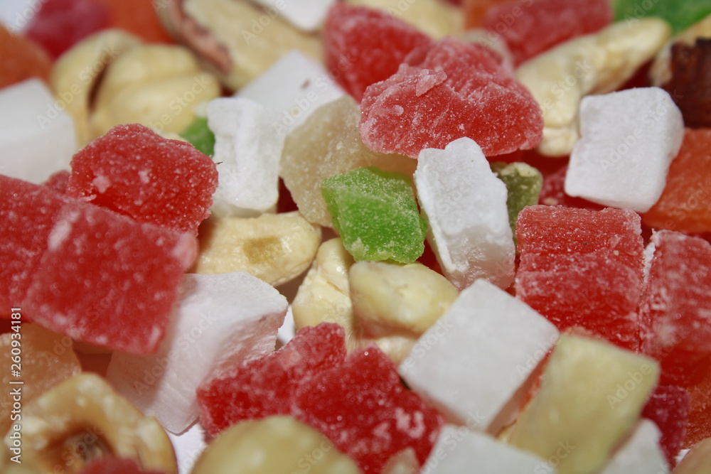 background dried fruits hazelnuts cashew candied background dried fruits hazelnuts cashew candied