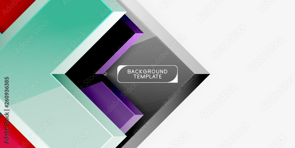 Glossy arrows geometric background Glossy arrows geometric background