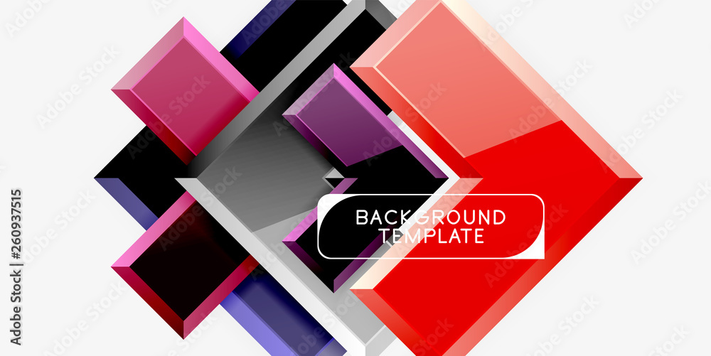 Glossy arrows geometric background Glossy arrows geometric background