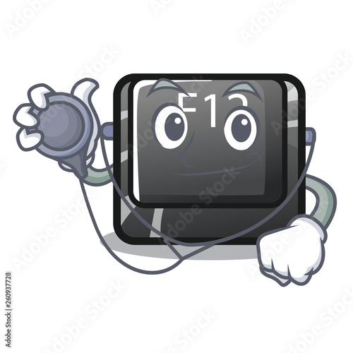 Doctor button f12 on a keyboard mascot