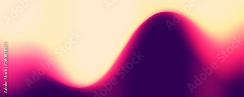 Speaking Sound Wave Illustration. Minimalistic Fluid Blurred Gradient Background. Colorful Vector for Banners