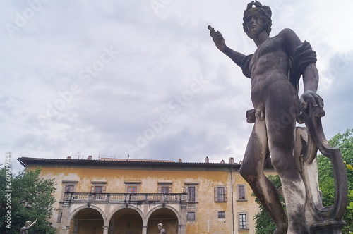 Statues in the park of Villa Corsini, Florence, Italy photo