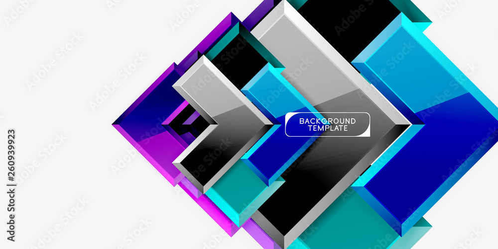 Glossy modern geometric background, abstract arrows composition Glossy modern geometric background, abstract arrows composition