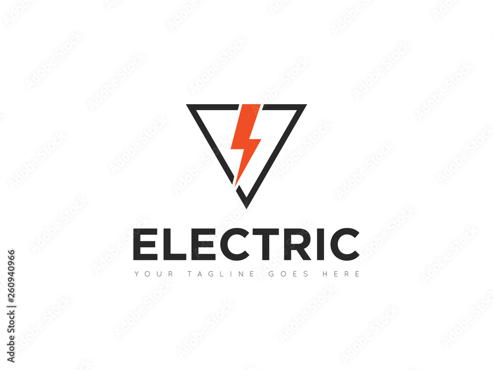 electric thunder storm logo and icon vector illustration design template electric thunder storm logo and icon vector illustration design template