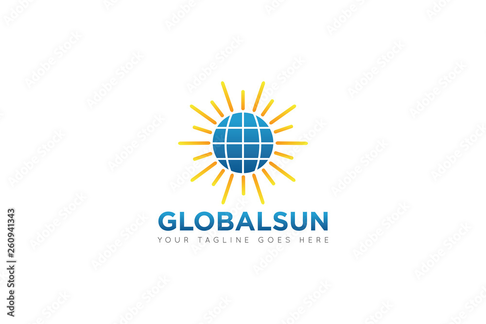 Fototapeta premium globe logo and icon vector illustration design Template