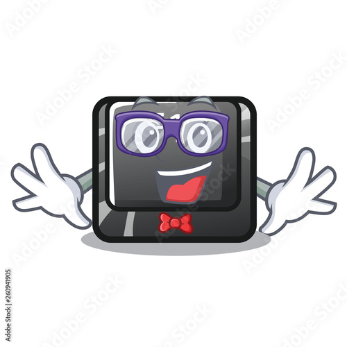 Geek button f12 isolated in the character