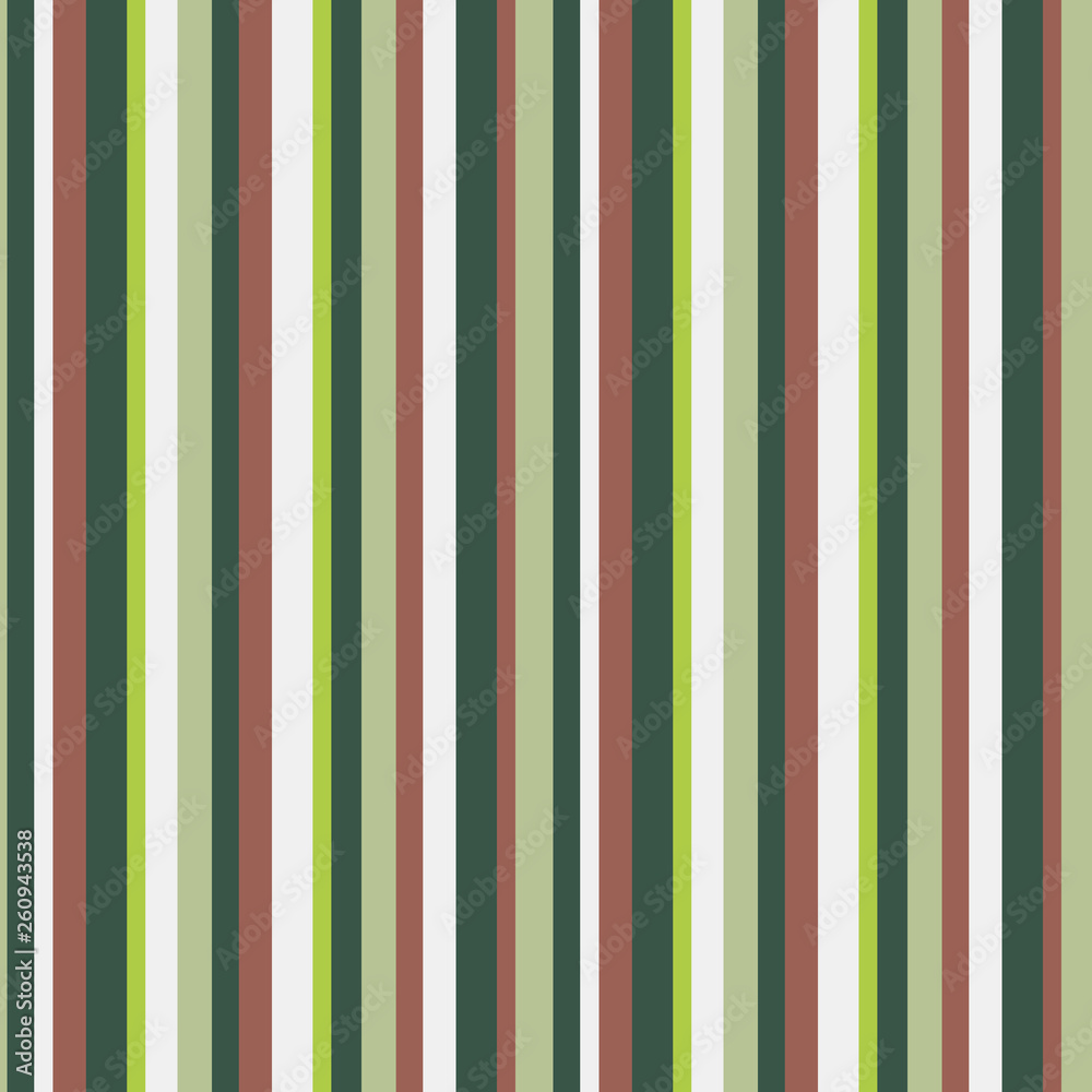 Pattern green and white vertical stripe seamless Vector Image