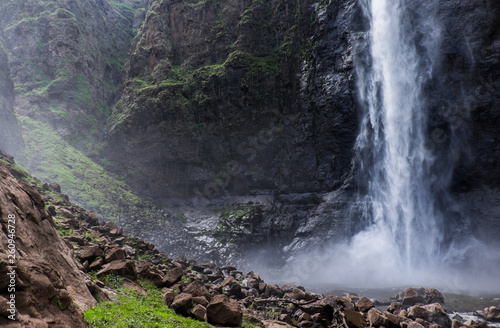 Maletsunyane waterfall in Semonkong, Lesotho, Southern Africa photo