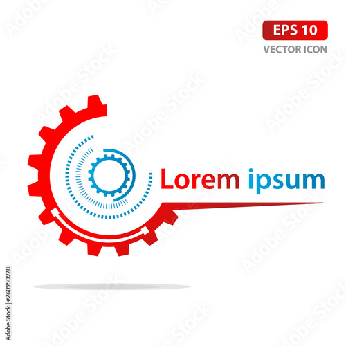 Gear Logo Template vector icon, technology logo vector illustration