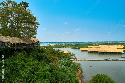 Fényképezés Village at Mekong River in Kratie, Cambodia
