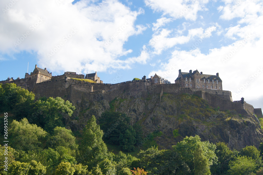 Edinburgh Castle im Sonnenschein