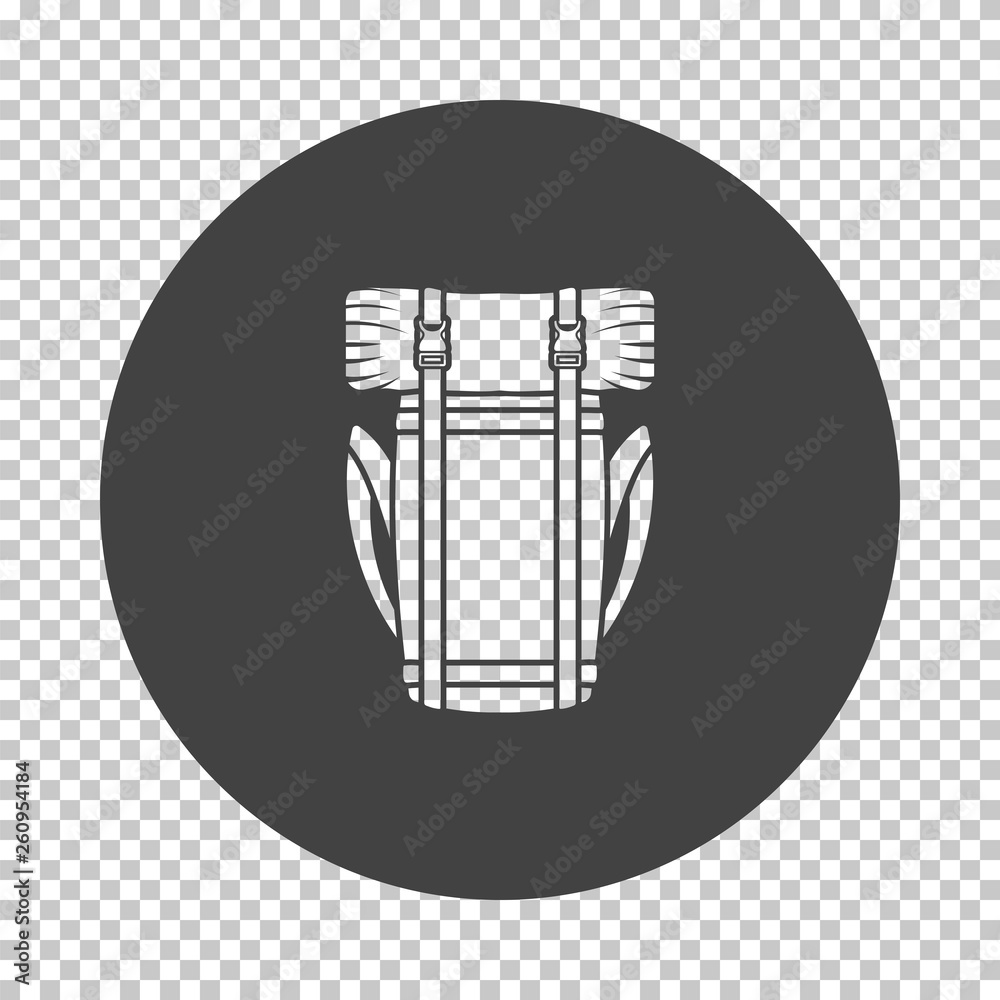 Camping backpack icon Camping backpack icon