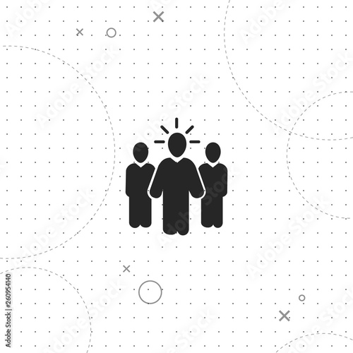 Management, vector best flat icon