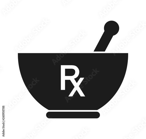 Pharmacy and Medicine Icon. Flat style vector EPS. photo