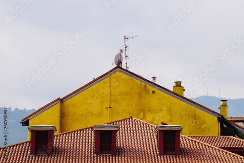 television antenna on the roof © Ismael