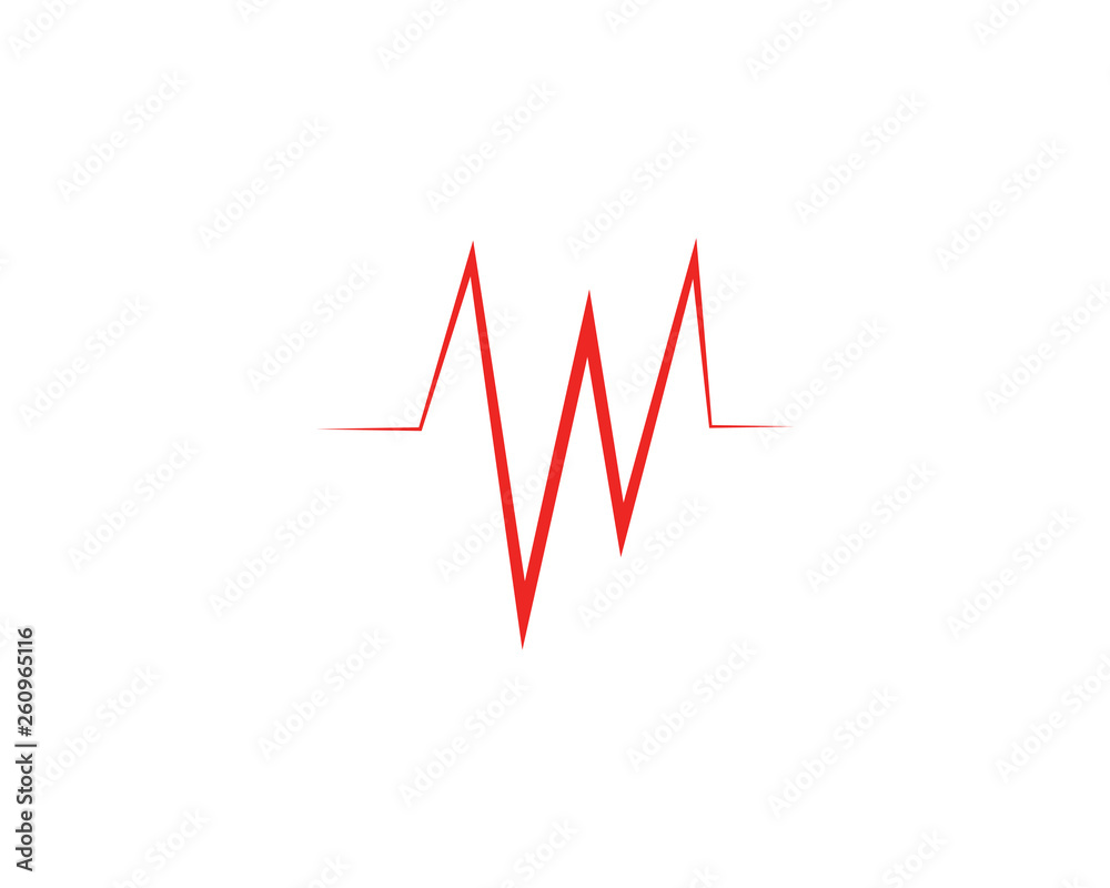 Heartbeat Cardiogram Icon Vector Logo Heartbeat Cardiogram Icon Vector Logo
