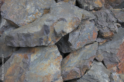 Copper mining rocks