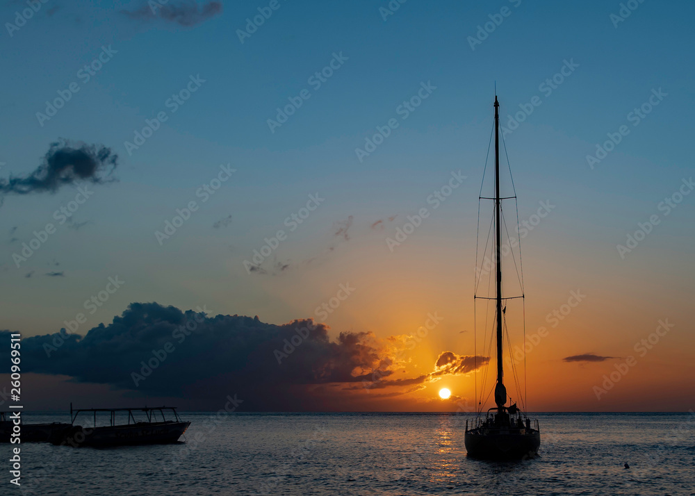 Fototapeta premium St Lucia Sunset