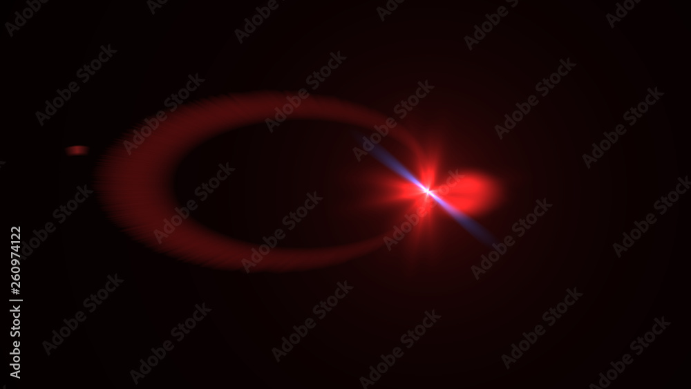 red lens flare