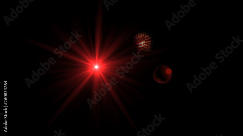 red lens flare