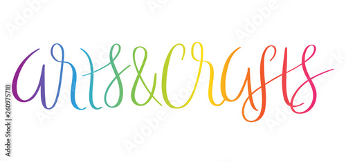 ARTS & CRAFTS  brush callibraphy banner