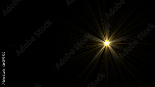 yellow lens flare