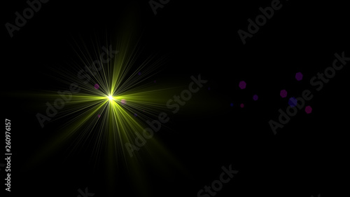 Wallpaper Mural yellow lens flare Torontodigital.ca