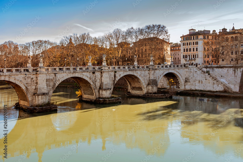 Bridge of Saint Angel in Rome