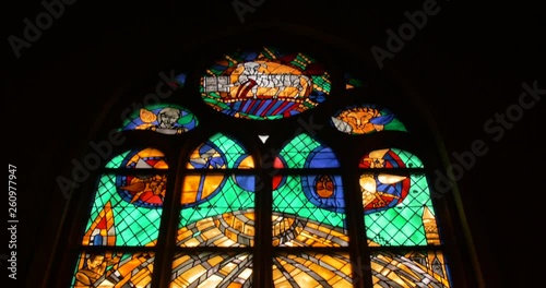 stained glass window in church