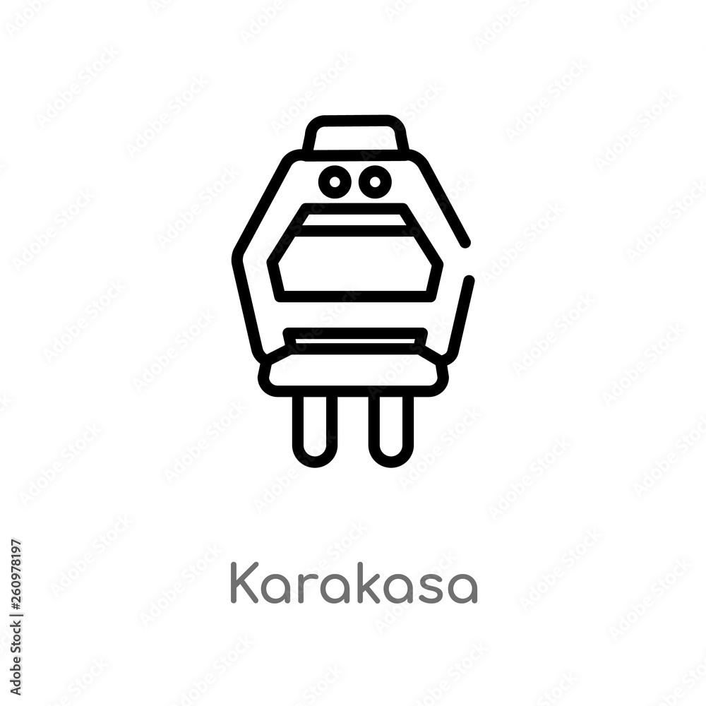 outline karakasa vector icon. isolated black simple line element illustration from people concept. editable vector stroke karakasa icon on white background outline karakasa vector icon. isolated black simple line element illustration from people concept. editable vector stroke karakasa icon on white background