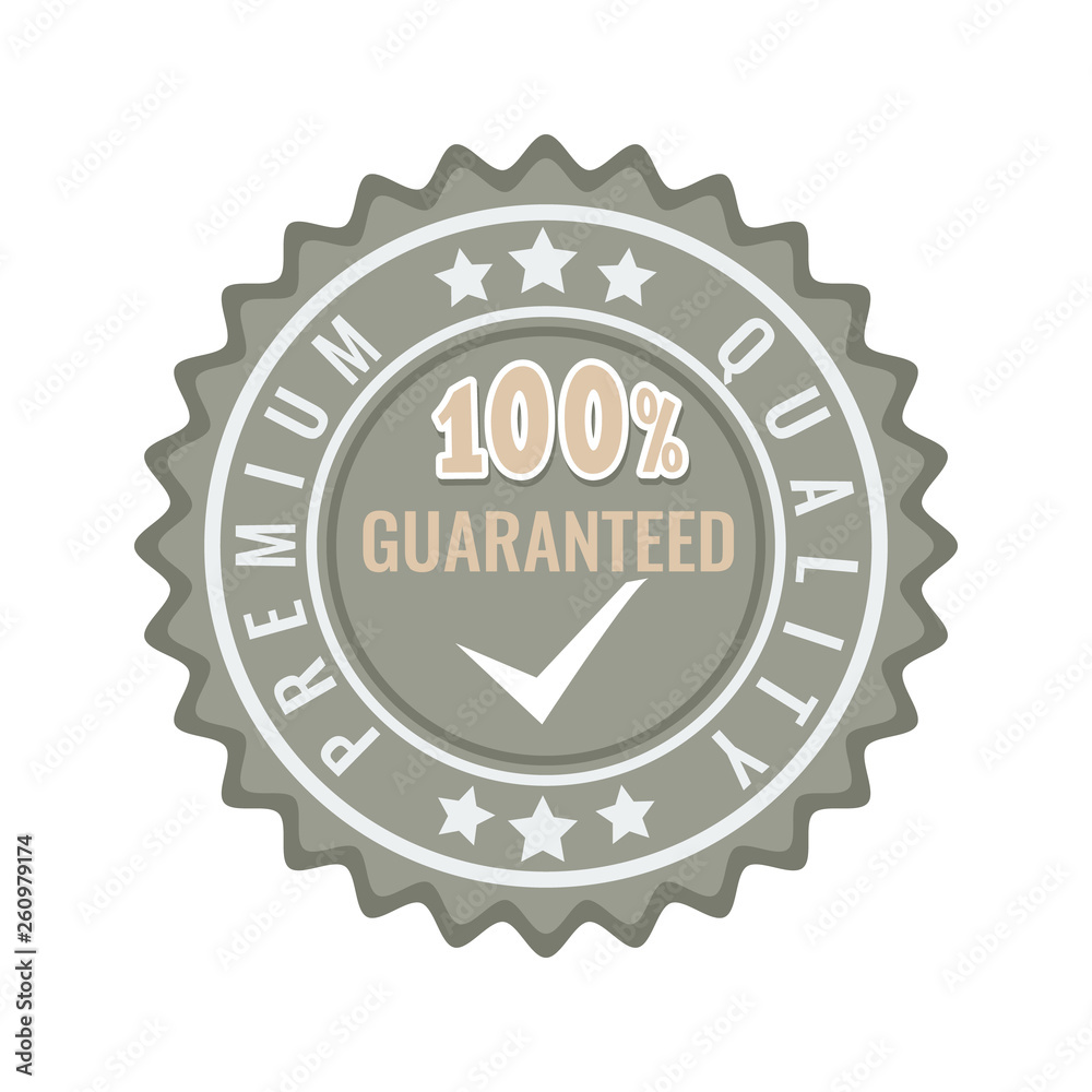 Satisfaction guaranteed seal stamp badge. Vector illustration. Satisfaction guaranteed seal stamp badge. Vector illustration.