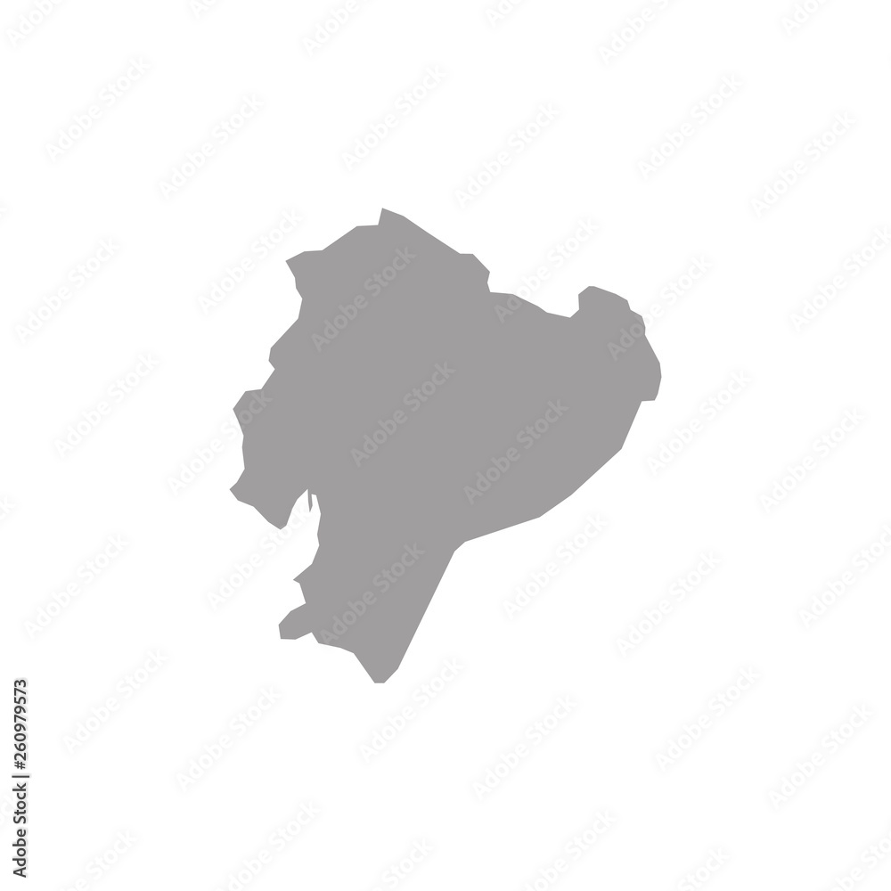 High detailed vector map Ecuador High detailed vector map Ecuador
