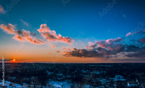 Sky in sunset and sunrise