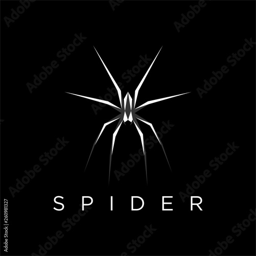 spider logo design concept vector