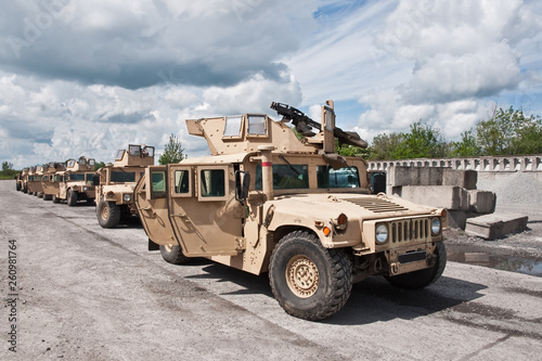 convoy of armored vehicle Ukrainian army