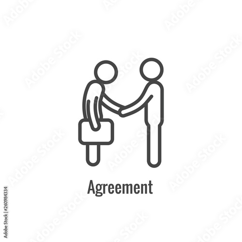 New Business Process Icon | Client agreement phase