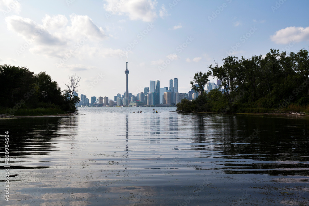 Beautiful Toronto City view from The Island